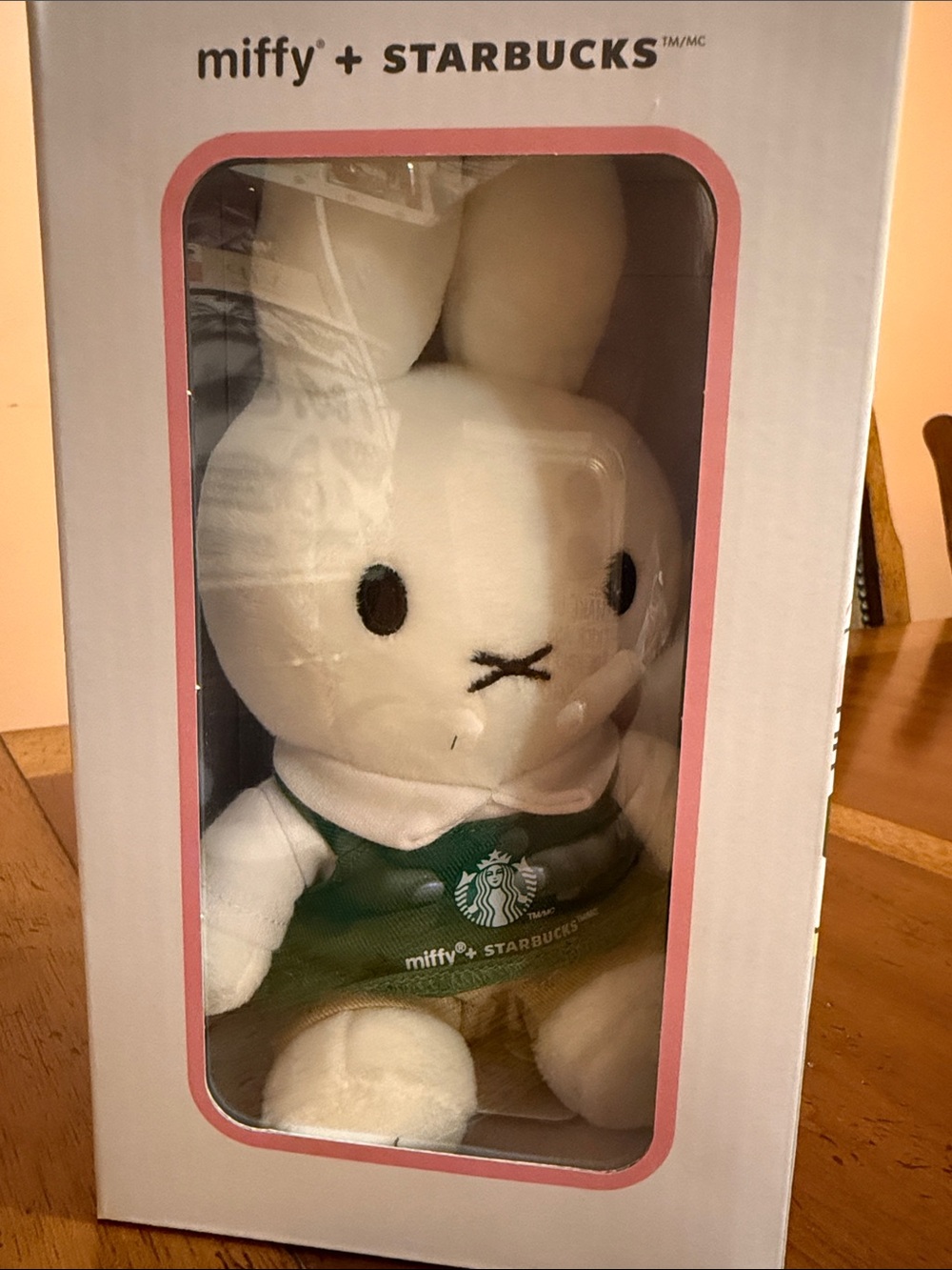 Starbucks Miffy Plush Bunny in White and Green